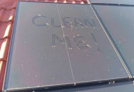 dirty solar panel